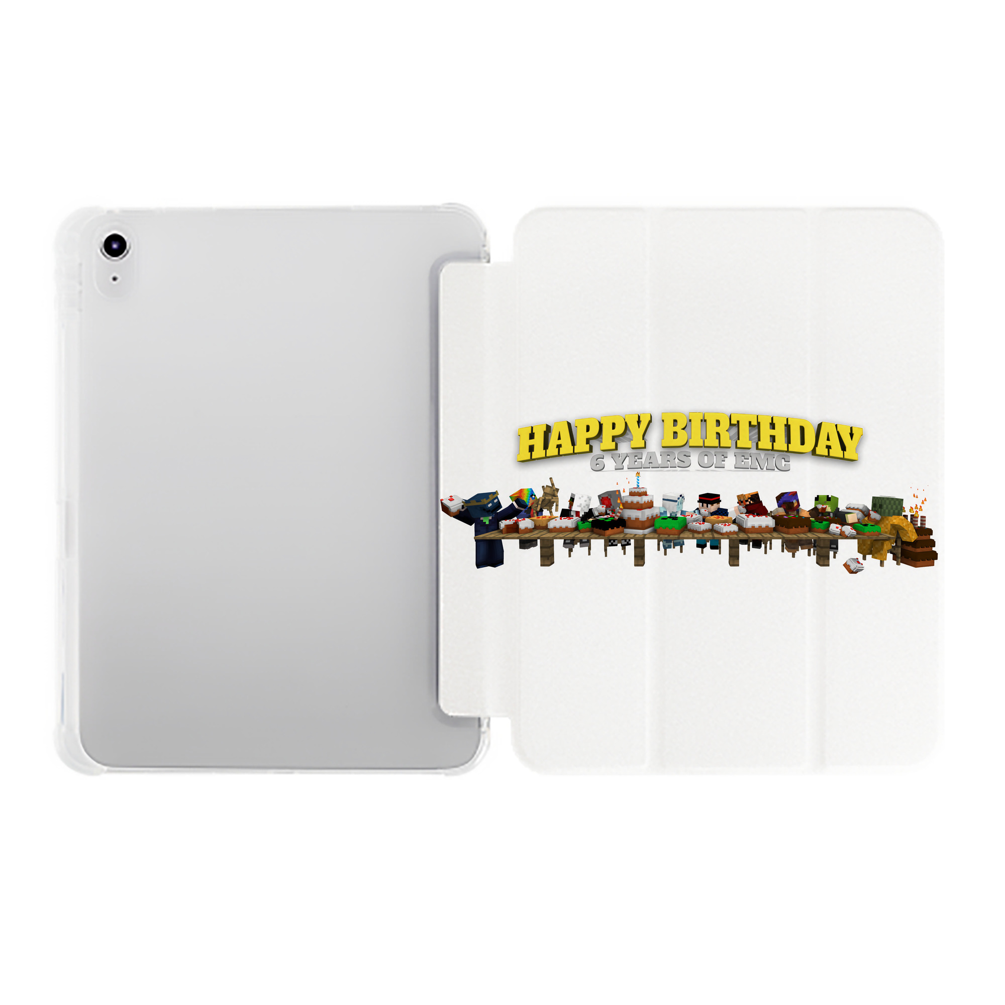 （画像用） マインクラフト ブロックの世界 Minecraft MC Block world IPad ケース ペン収納付き 三つ折りスタンド PUレザー×シリコン 対応機種9.5/10.5/10.9インチ
